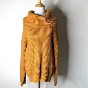 Modcloth Butterscotch Cowl Neck Sweater
